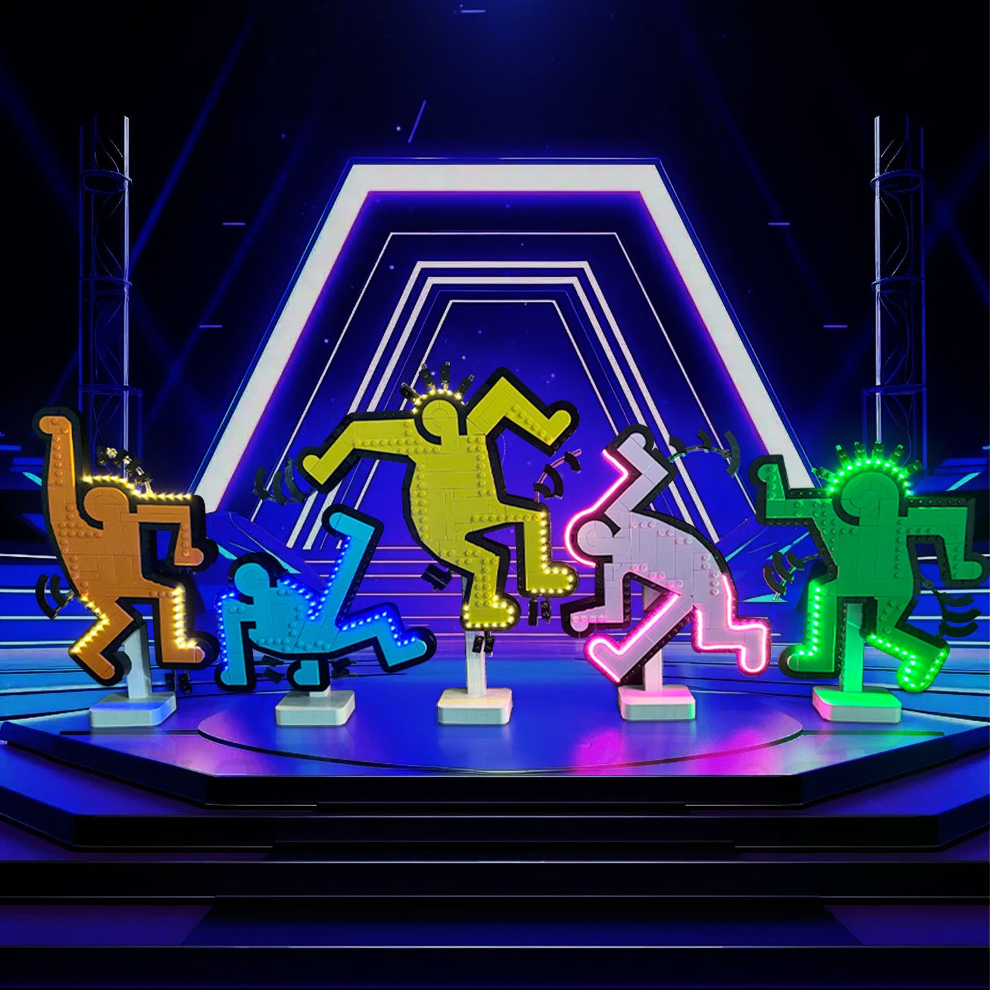 Brixspark Lichtset für Keith Haring – Tanzende Figuren #31216