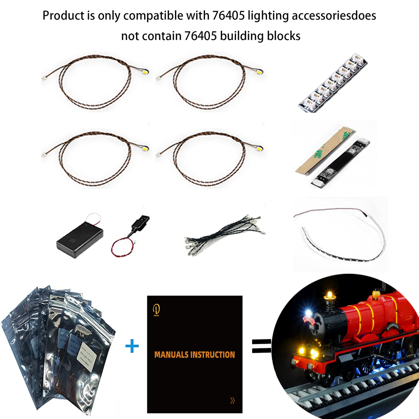 Light Kit For Hogwarts Express # 76405