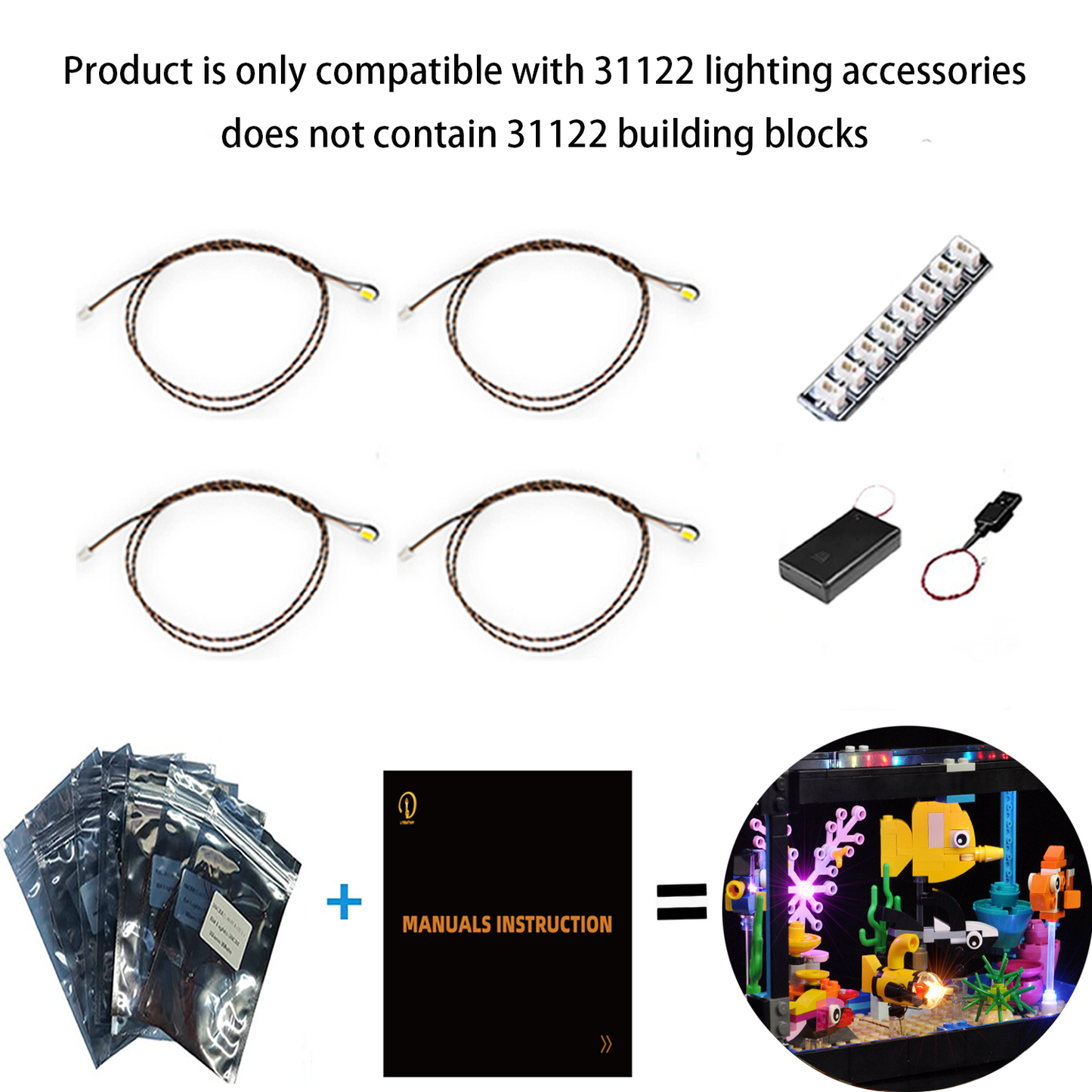 Brixspark Light Kit For Fish Tank #31122