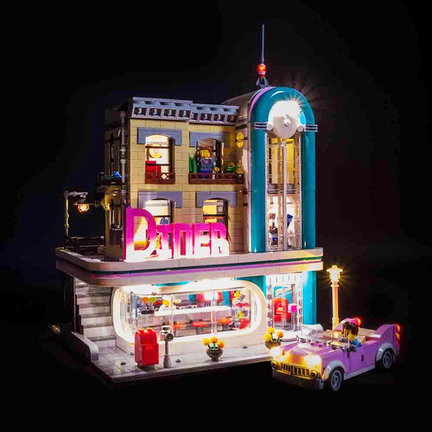 LED Light Downtown Diner Building #10260