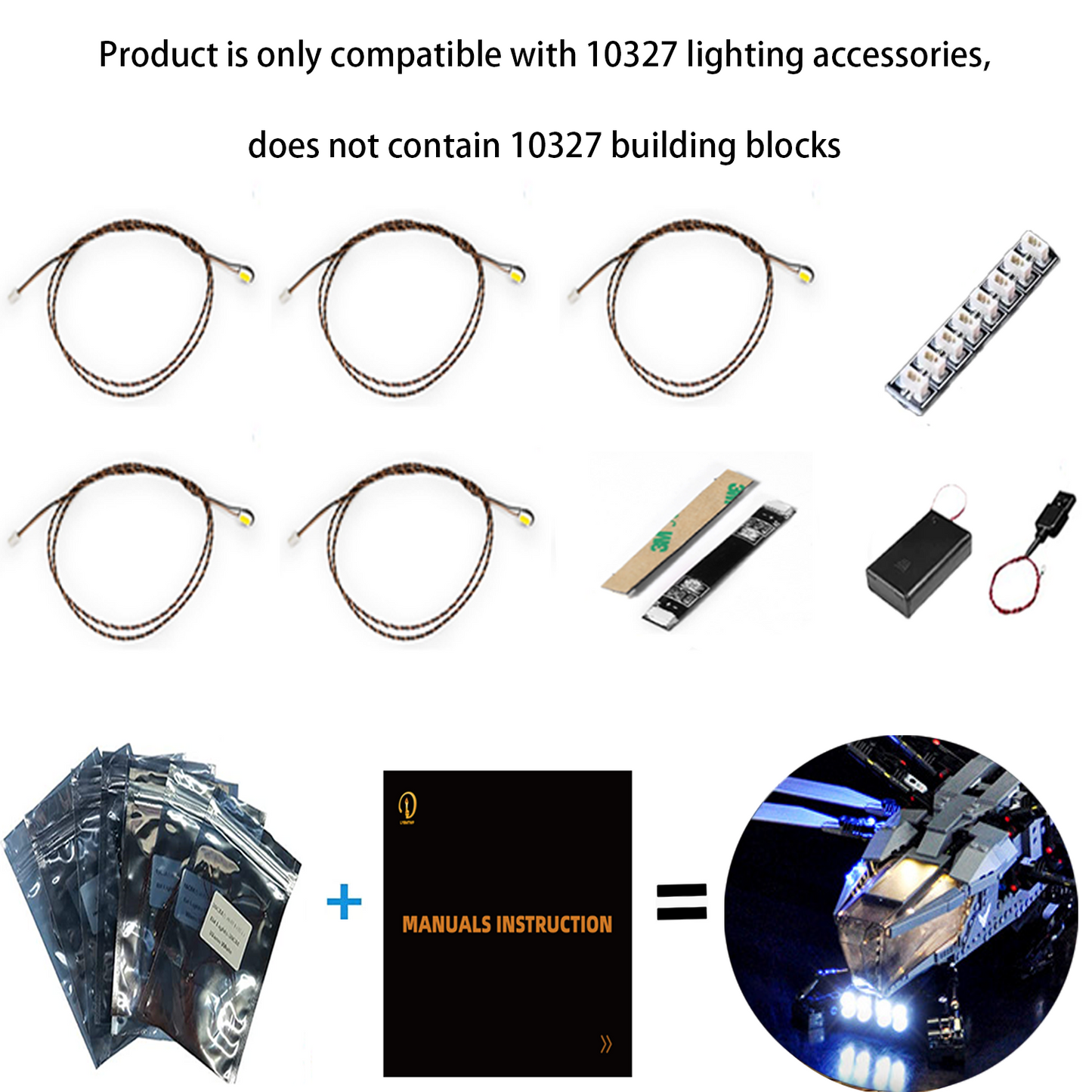 Kit d'éclairage pour Dune Atreides Royal Ornithopter 10327