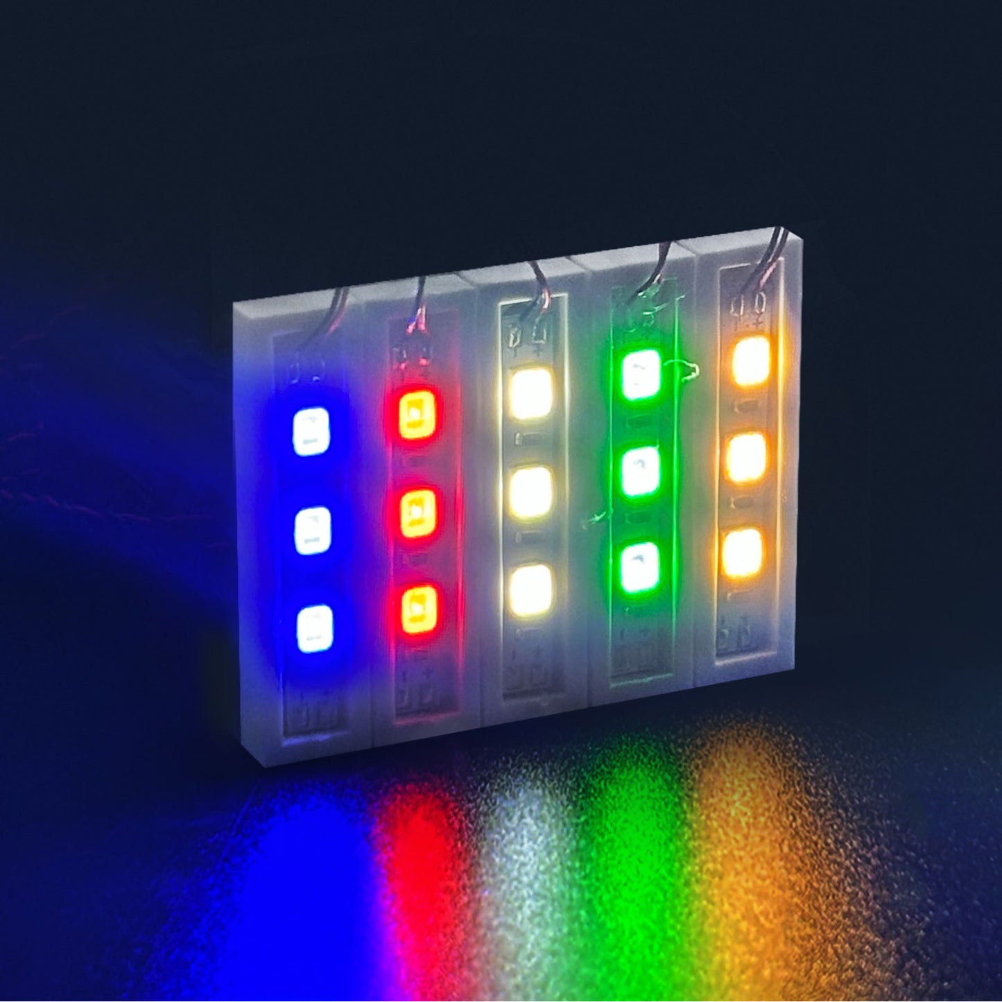 Light parts for DIY 0.5m one-to-five light strip