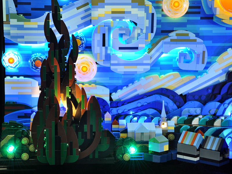 Beleuchtungsset für Vincent van Gogh – Die Sternennacht 21333