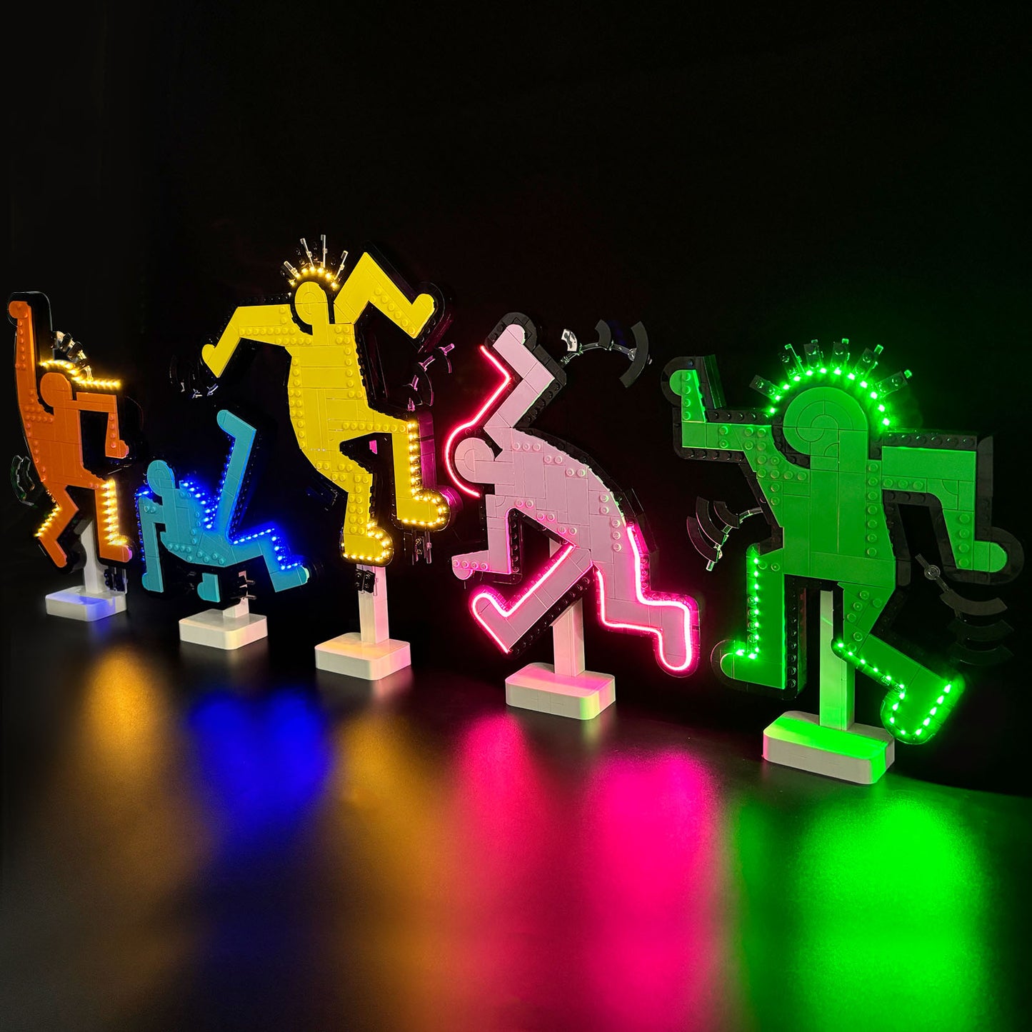 Brixspark Lichtset für Keith Haring – Tanzende Figuren #31216