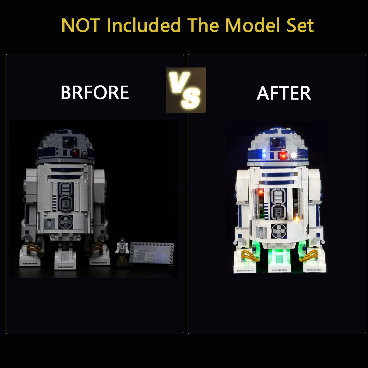 Brixspark Light Kit For R2-D2#75308