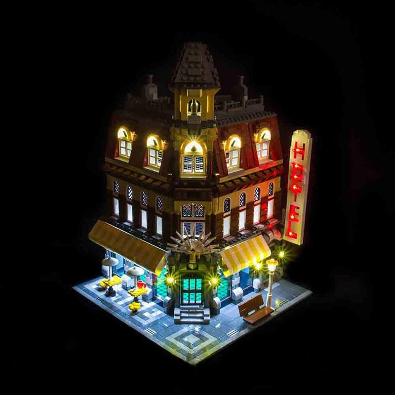 Light kit for Corner Coffee Shop Street Scene Building Blocks 10182