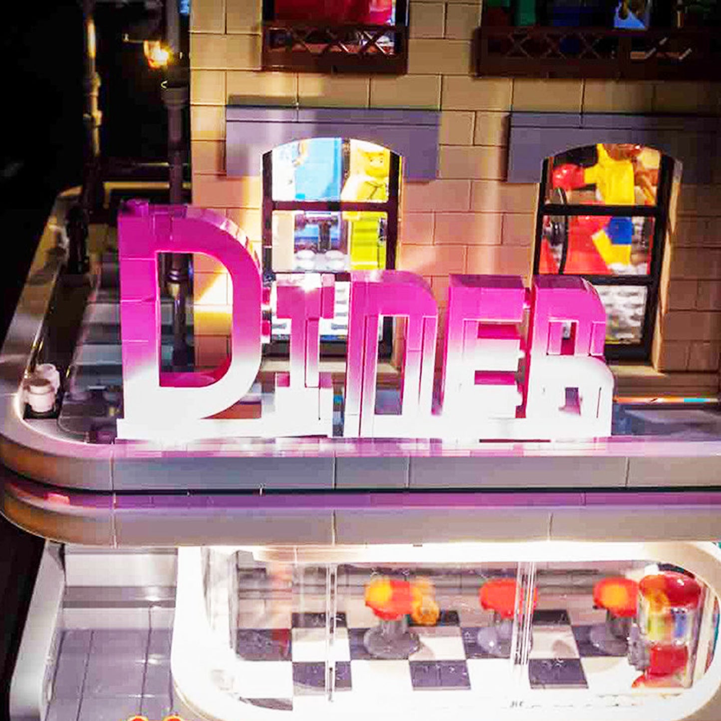 LED Light Downtown Diner Building #10260