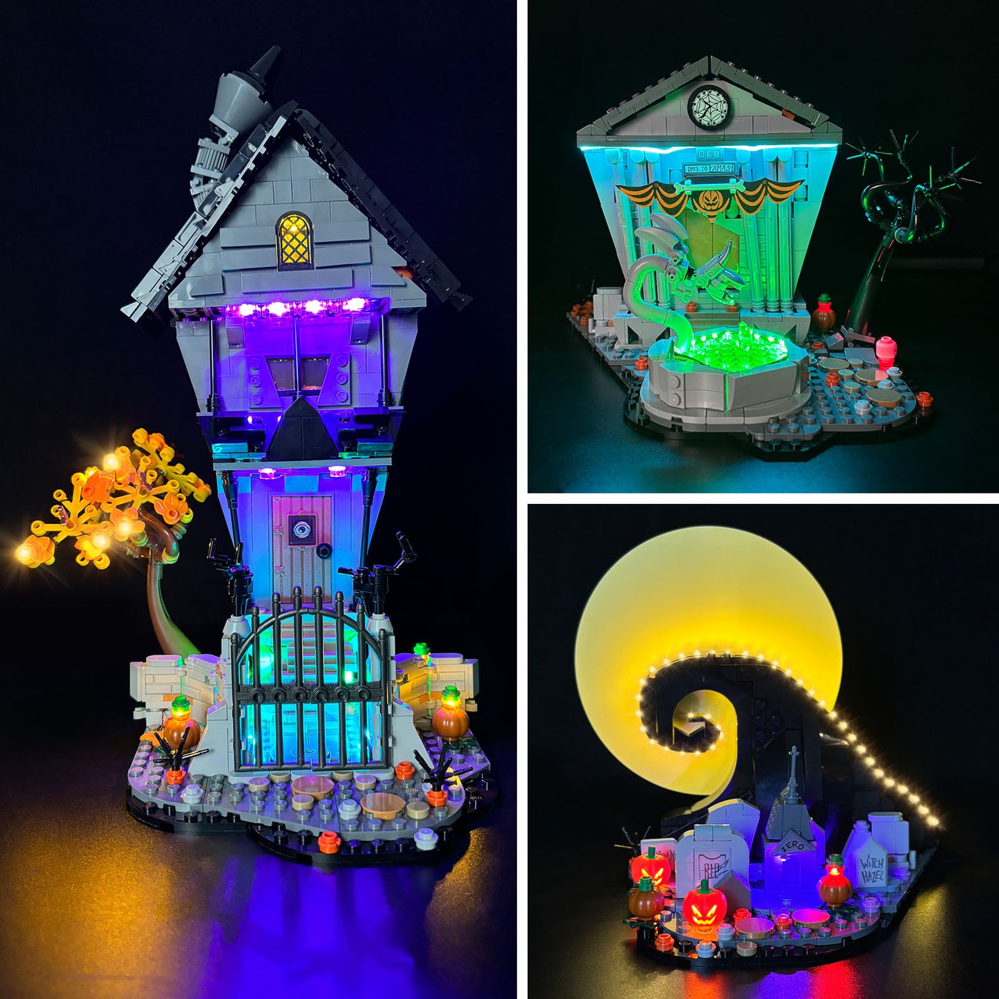 Brixspark Light Kit For Disney Tim Burton's The Nightmare Before Christmas #21351
