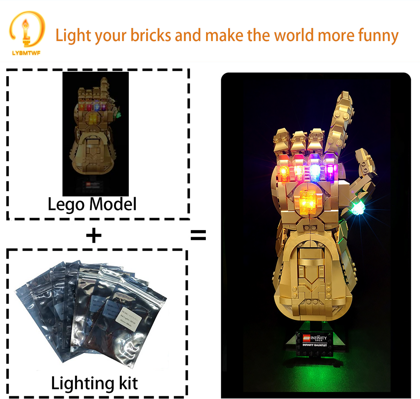 Beleuchtungsset für Infinity Gauntlet 76191