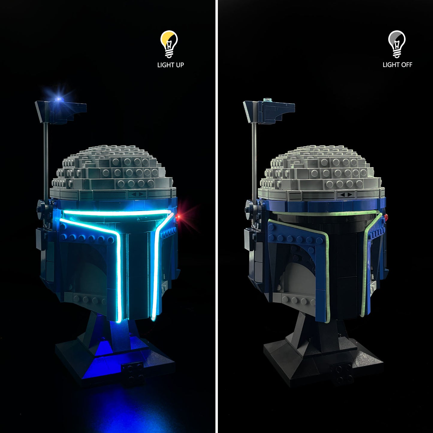 Brixspark Light Kit for  Star Wars Jango Fett™ Helmet 75408