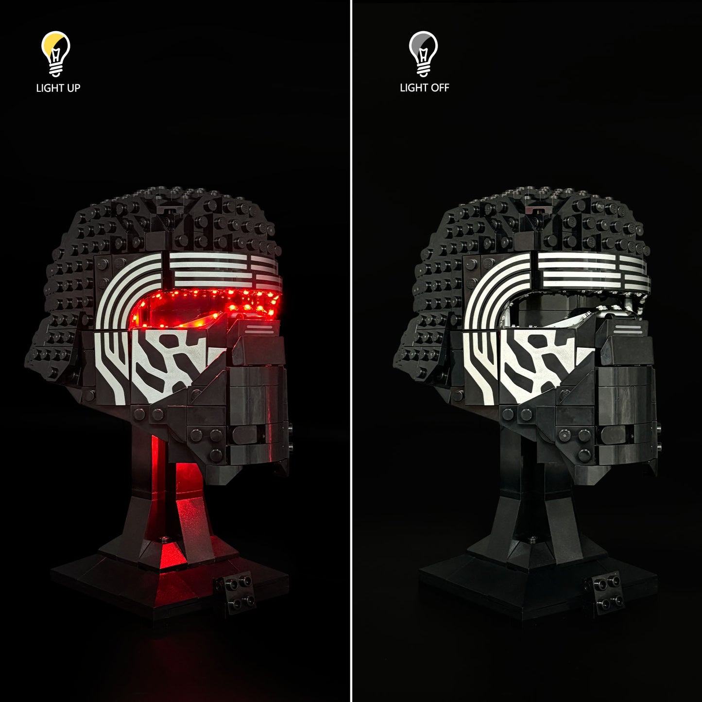 Brixspark Light Kit For Kylo Ren Helmet #75415