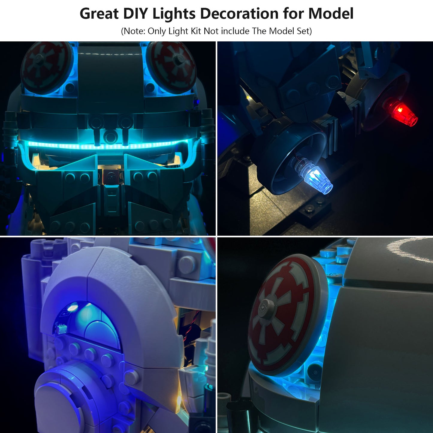 BrixSpark Light Kit for  Star Wars AT-AT Driver™ Helmet 75429