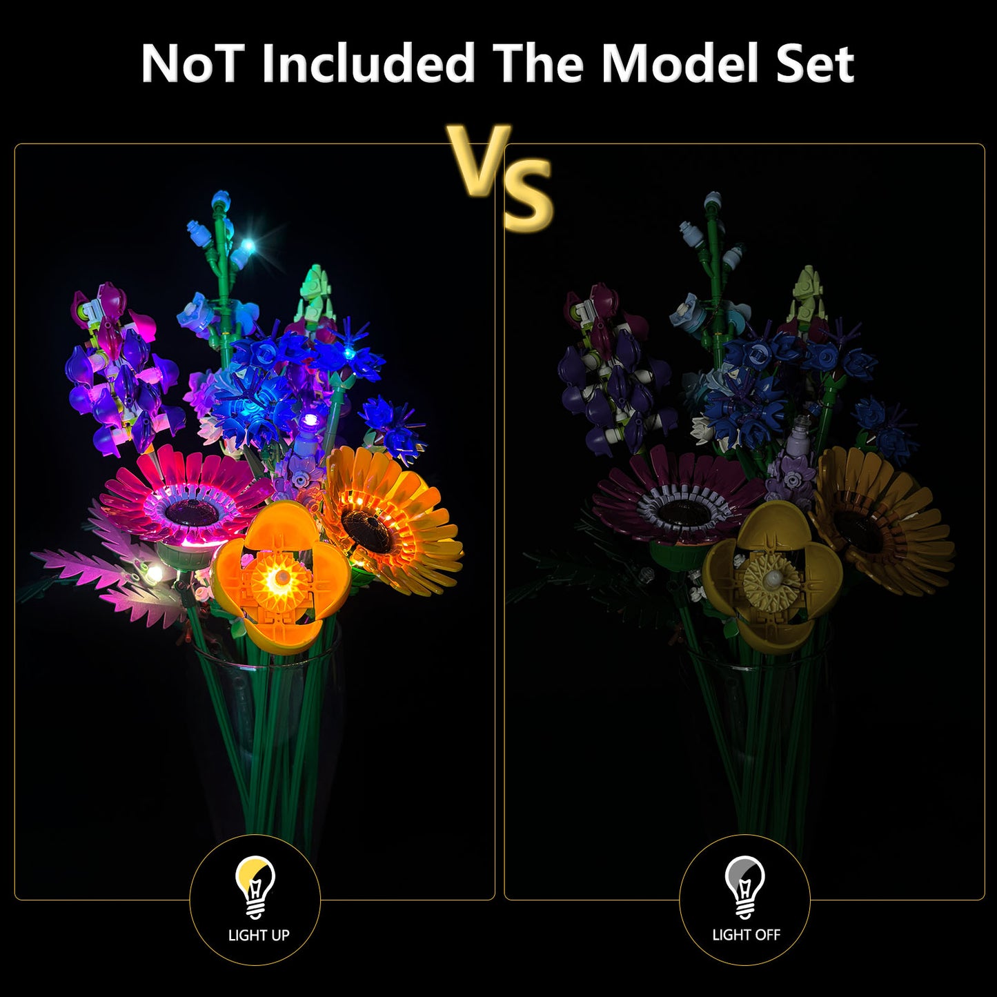 Brixspark light kit for Wildflower Bouquet #10313