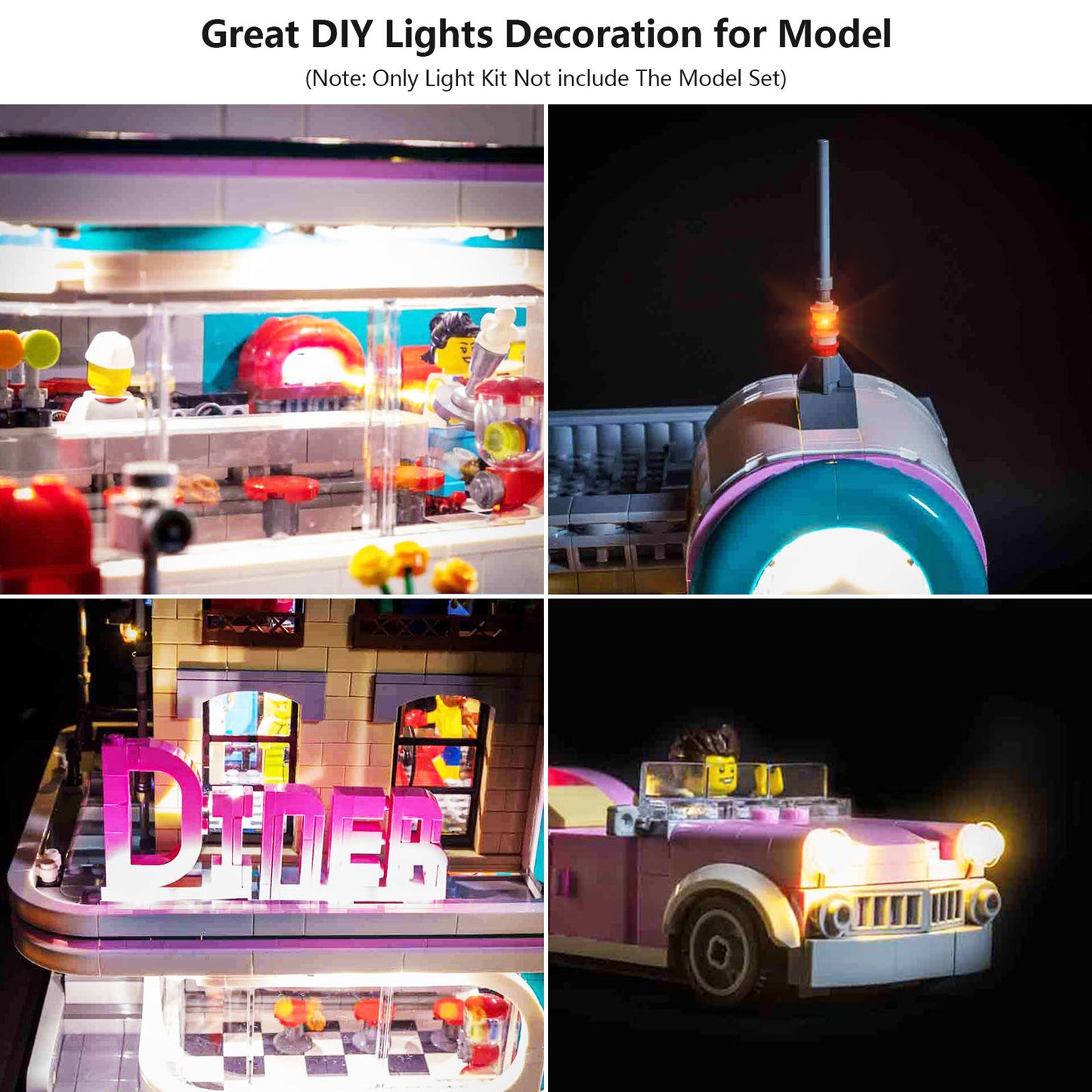 LED Light Downtown Diner Building #10260