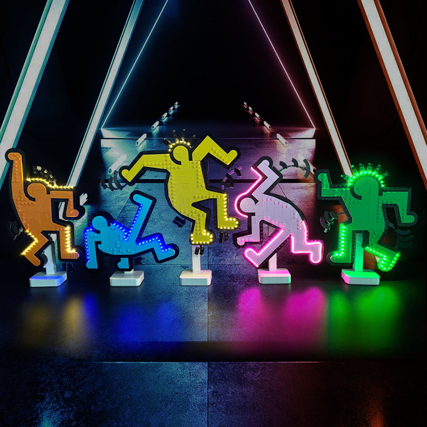 Brixspark Lichtset für Keith Haring – Tanzende Figuren #31216