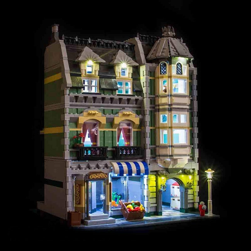 Light kit for Corner Coffee Shop Street Scene Building Blocks 10182