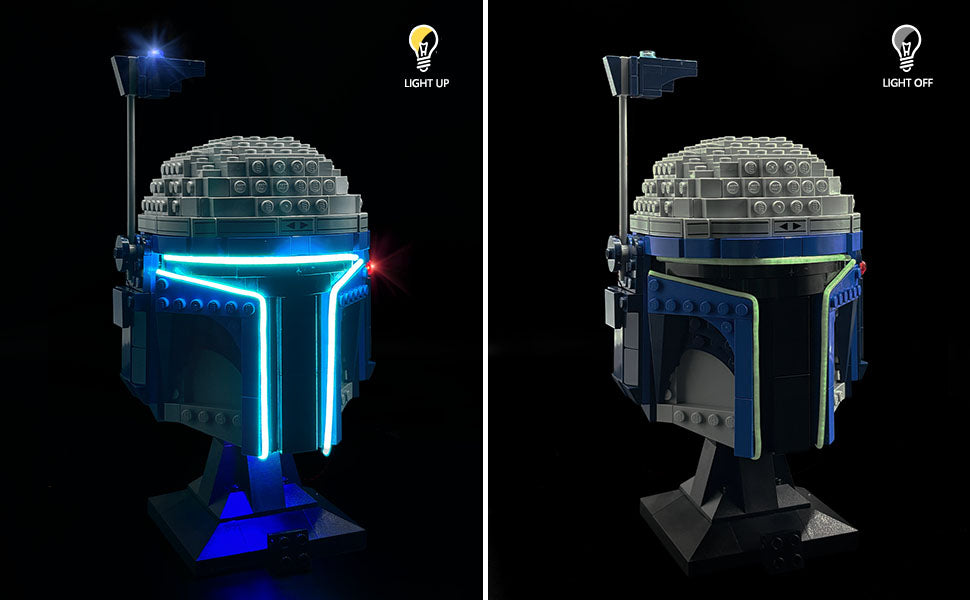 Brixspark Light Kit for  Star Wars Jango Fett™ Helmet 75408