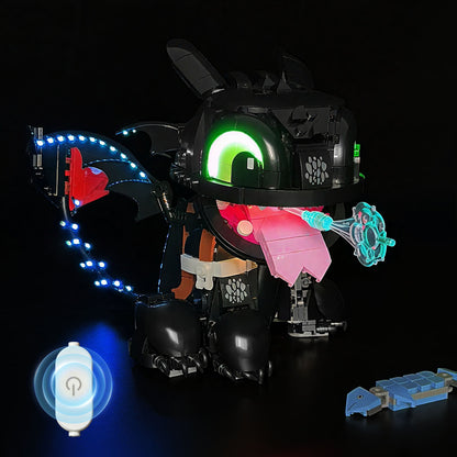 Brixspark Lichtset für Drachenzähmen leicht gemacht: Ohnezahn #10375 