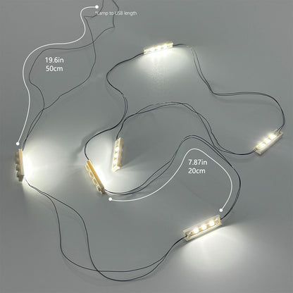 DIY Lichtstück 0,5m 6 Verbindungslichtstreifen 