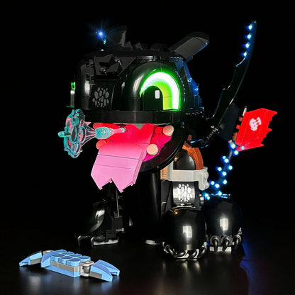 Brixspark Lichtset für Drachenzähmen leicht gemacht: Ohnezahn #10375 