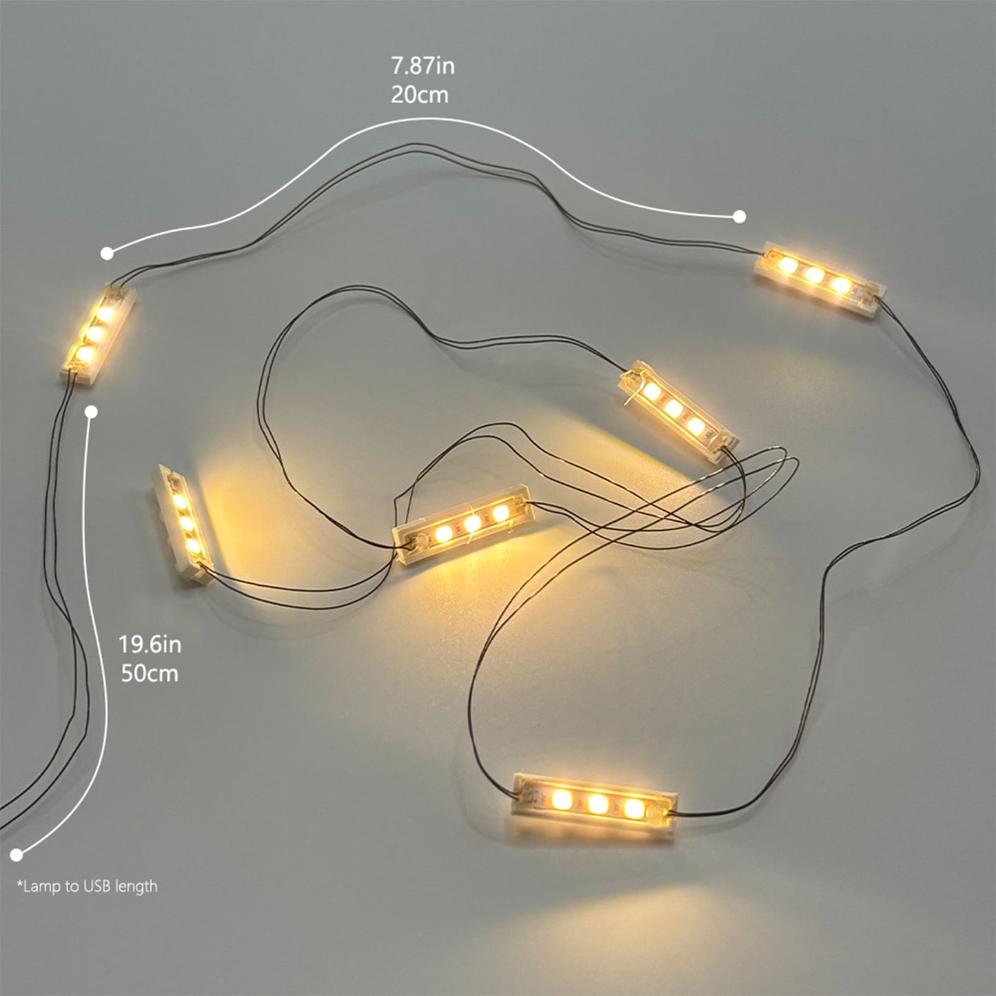 DIY Lichtstück 0,5m 6 Verbindungslichtstreifen 