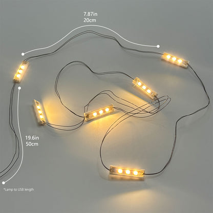 DIY Lichtstück 0,5m 6 Verbindungslichtstreifen 