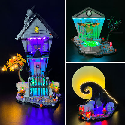 Brixspark Light Kit For Disney Tim Burton's The Nightmare Before Christmas #21351