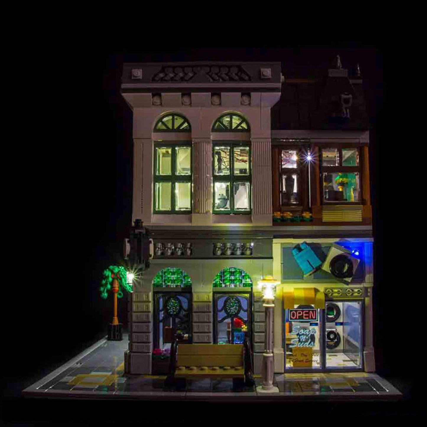 LED-Licht Bank Hauptgebäude StreetView#10251