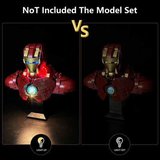 Brixspark Licht Kit für Iron Man MK4 Büste #76327 