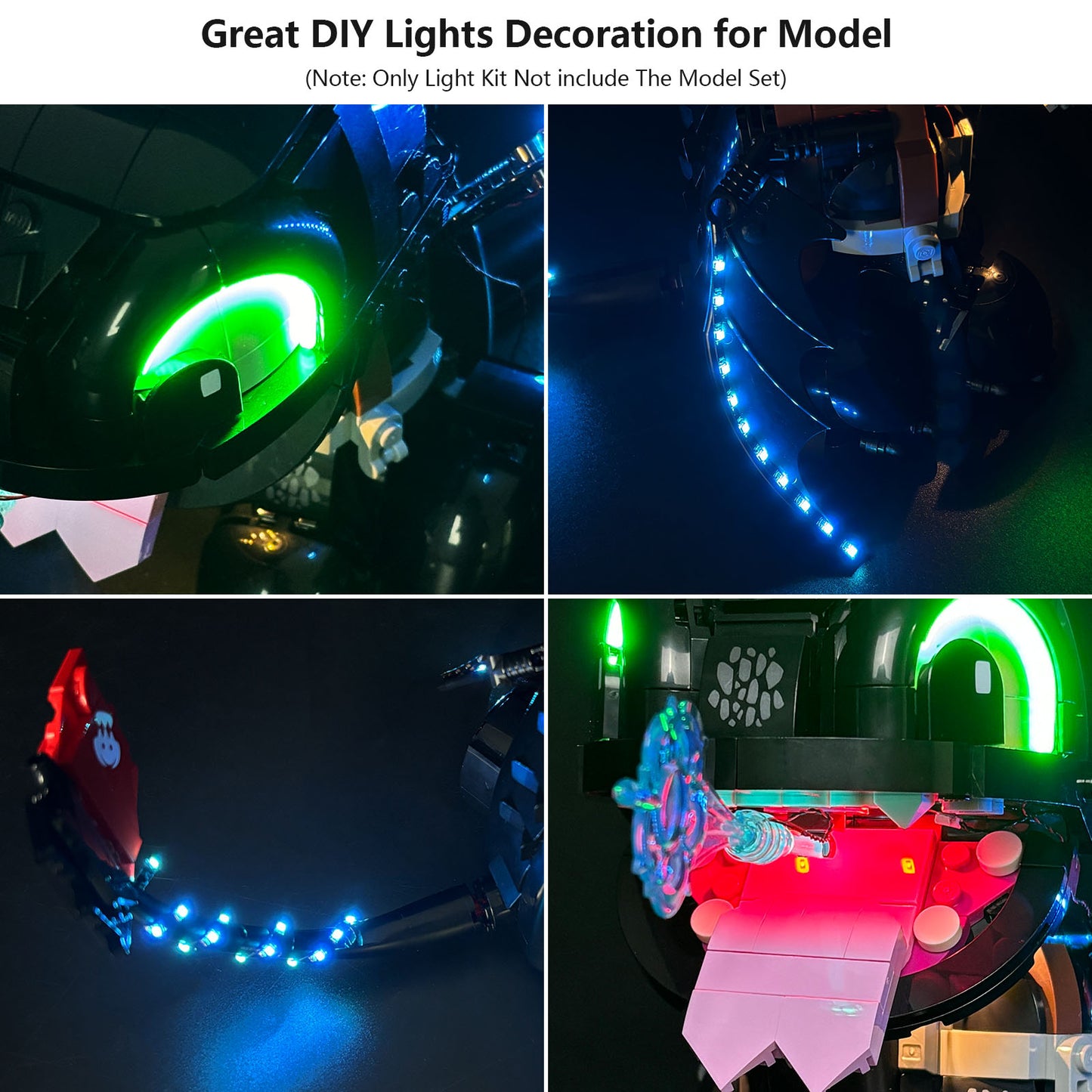 Brixspark Lichtset für Drachenzähmen leicht gemacht: Ohnezahn #10375 