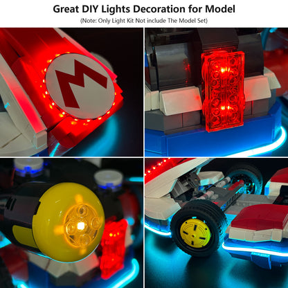 Brixsaprk Light Kit For Mario Kart™ – Mario & Standard Kart #72037
