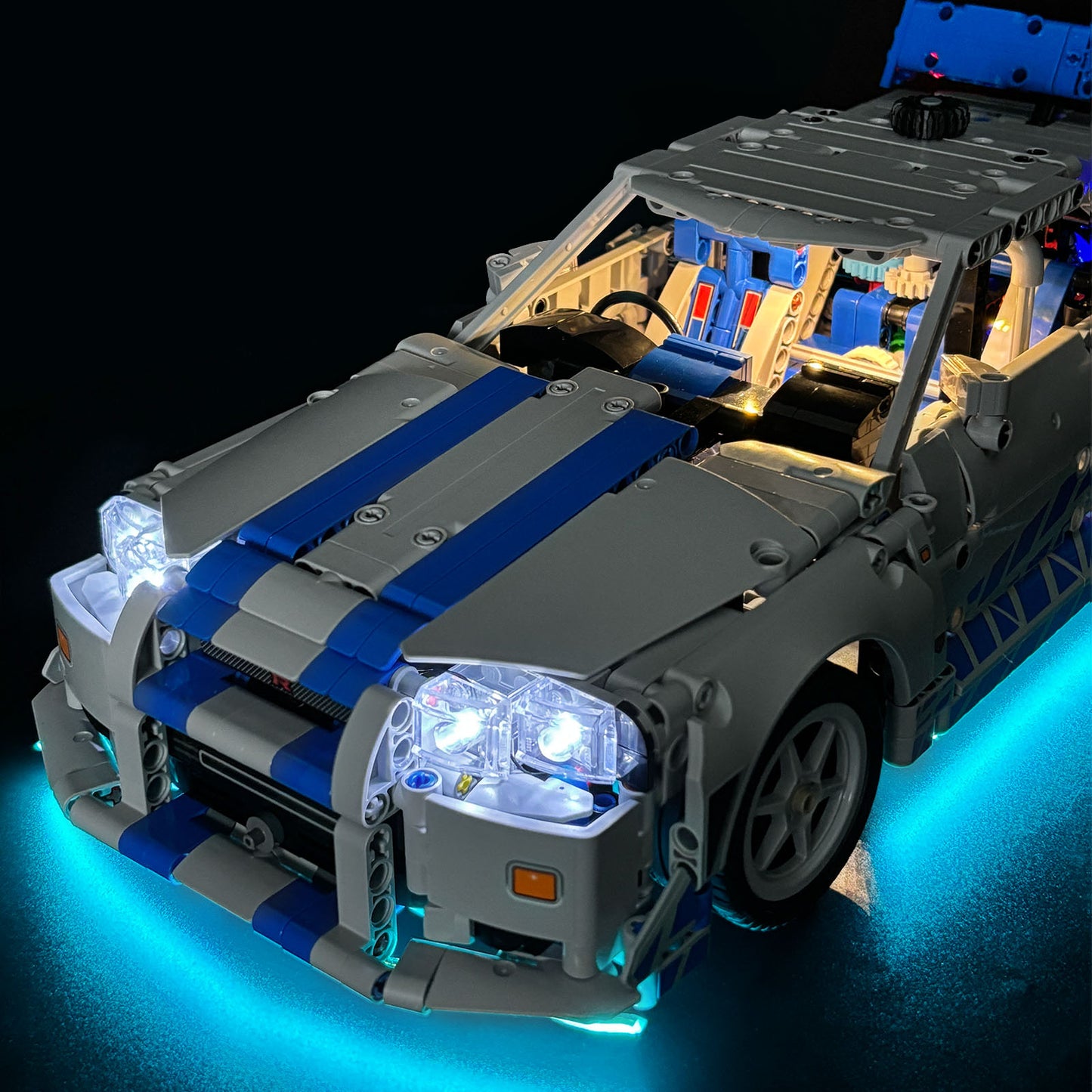 Brixspark Licht Kit Für 2 Fast 2 Furious Nissan Skyline GT-R (R34) Auto #42210 