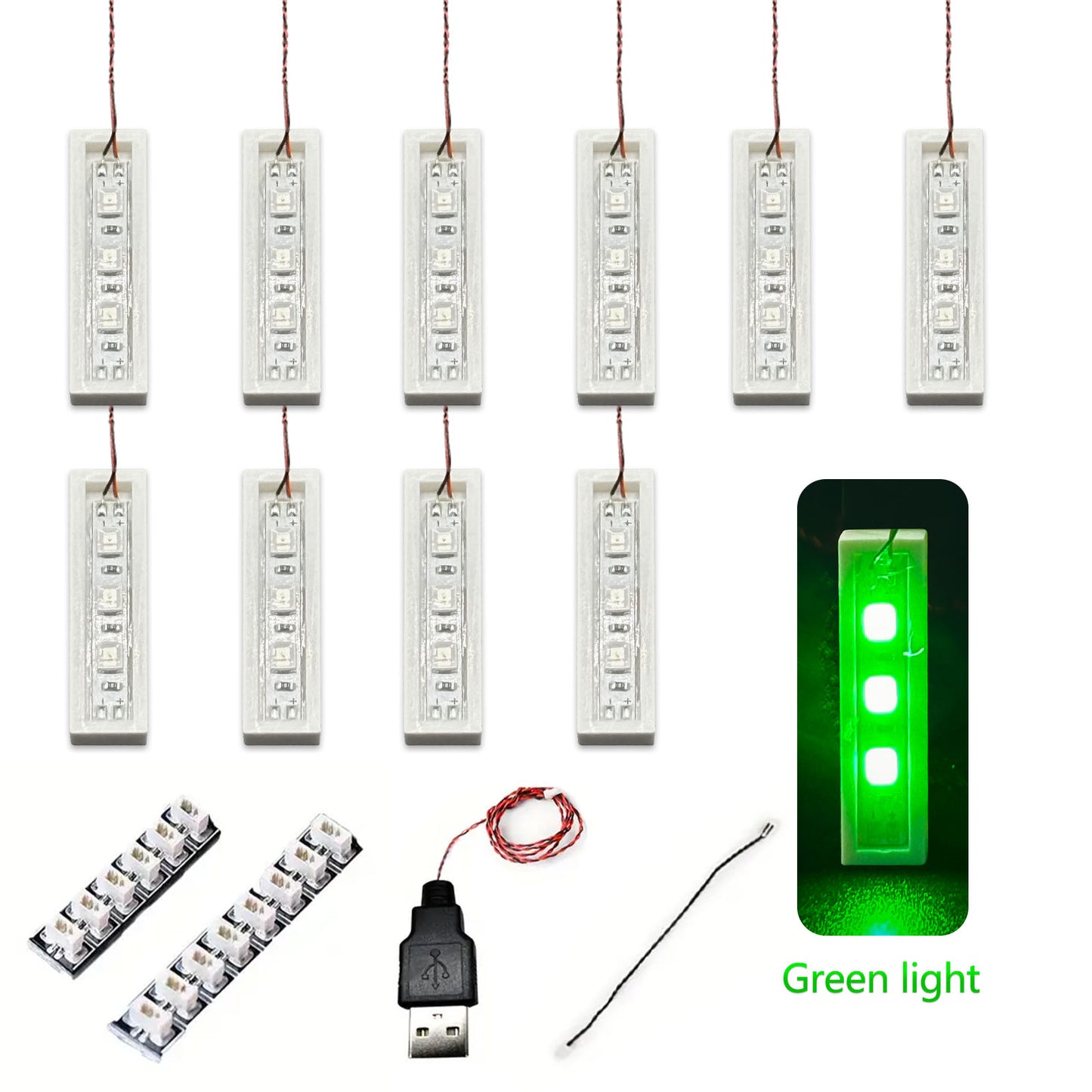 Light parts for  DIY 0.5m one-to-five light strip