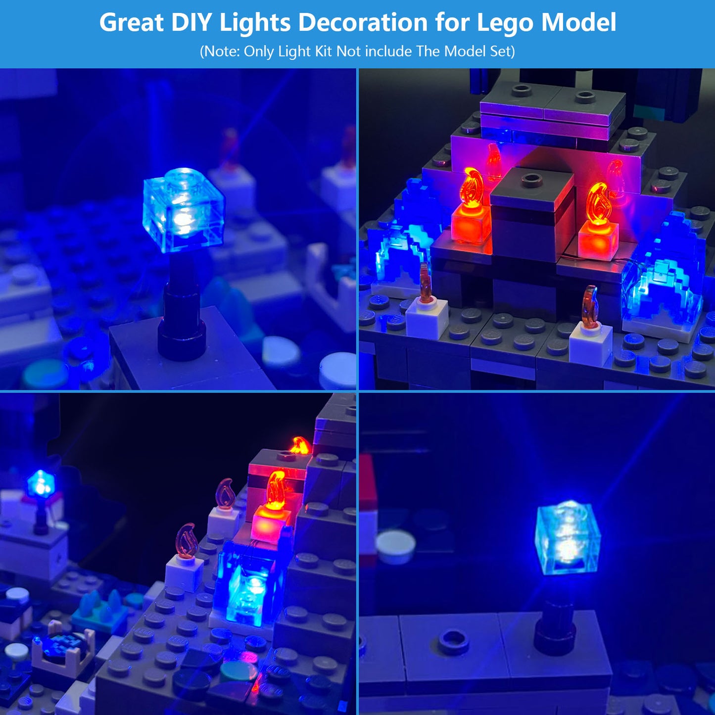 Light Kit for Minecraft The Deep Dark Battle Playset 21246